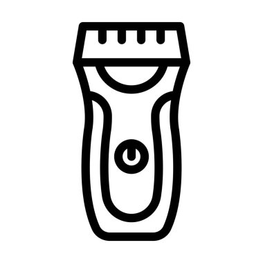 Kişisel ve ticari kullanım için Elektrikli Tıraş Makinesi Kalın Çizgi Simgesi