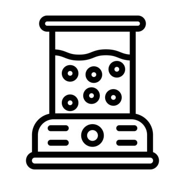 Patlamış Mısır Makinesi Kalın Hat Simgesi Kişisel ve Ticari Kullanım İçin