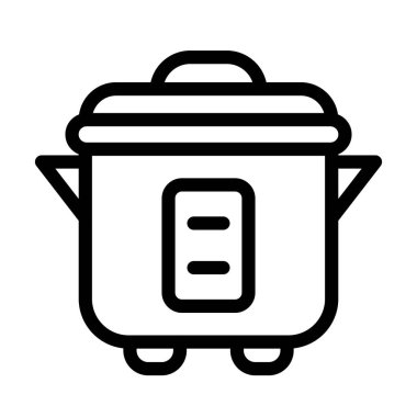 Pirinç Fırını Kalın Çizgi Simgesi Kişisel ve Ticari Kullanım İçin