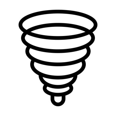 Twister Vector Kalın Çizgi Kişisel ve Ticari Kullanım Simgesi