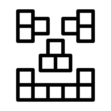 Kişisel ve Ticari Kullanım için Vektör Kalın Çizgi Simgesini engeller