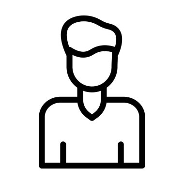 Kişisel ve ticari kullanım için Baba Vector Kalın Çizgi Simgesi