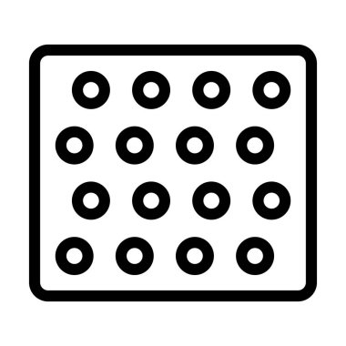 Kişisel ve ticari kullanım için Kabarcık Kaydırma Vektörü Kalın Çizgi Simgesi Simgesi