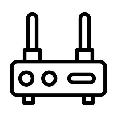 Kişisel ve ticari kullanım için Modem Vektör Kalın Çizgi Simgesi