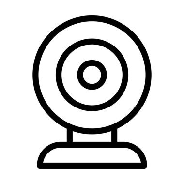 Kişisel ve ticari kullanım için Webcam Vektör Kalın Çizgi Simgesi