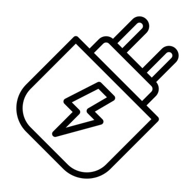 Kişisel ve ticari kullanım için Adaptör Vektör Kalın Çizgi Simgesi