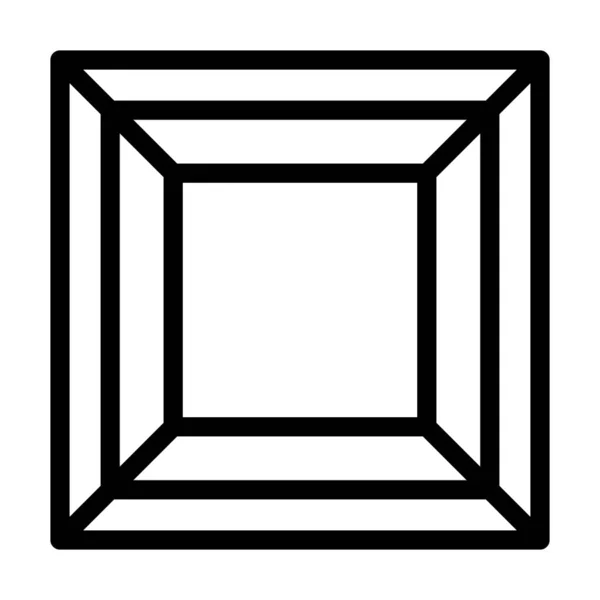 Вектор Кімнати Товста Лінія Піктограма Особистого Комерційного Використання — стоковий вектор