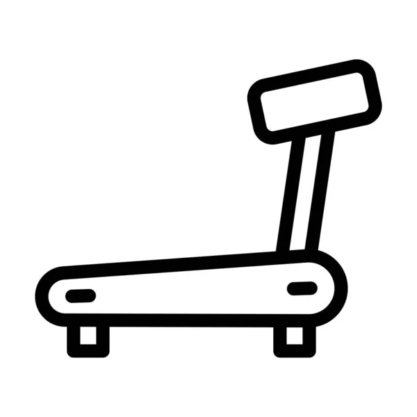 Laufband Vector Thick Line Icon Für Den Persönlichen Und Gewerblichen — Stockvektor