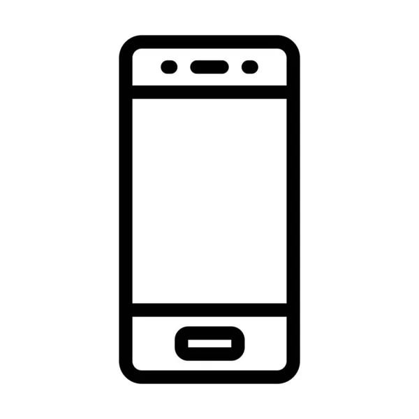 Мобільний Вектор Товста Лінія Піктограма Особистого Комерційного Використання — стоковий вектор