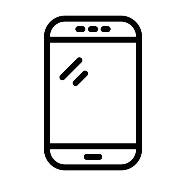 Мобільний Вектор Товста Лінія Піктограма Особистого Комерційного Використання — стоковий вектор