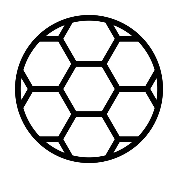 Football Vector Thick Line Icon Für Den Persönlichen Und Kommerziellen — Stockvektor