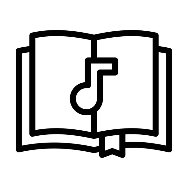 Icono Línea Gruesa Del Vector Del Libro Abierto Para Uso — Archivo Imágenes Vectoriales