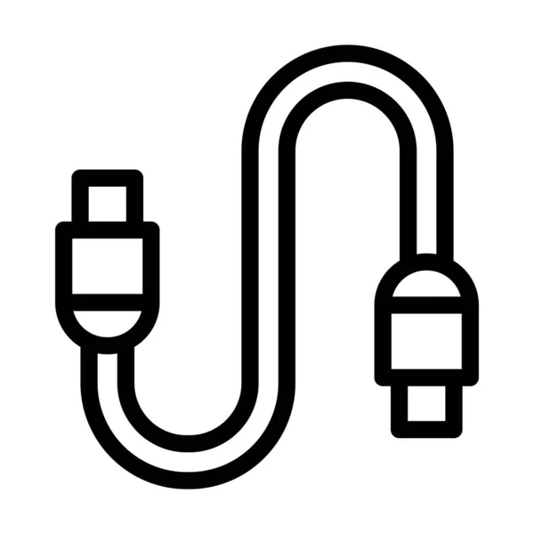Icono Línea Gruesa Del Vector Del Cable Para Uso Personal — Vector de stock