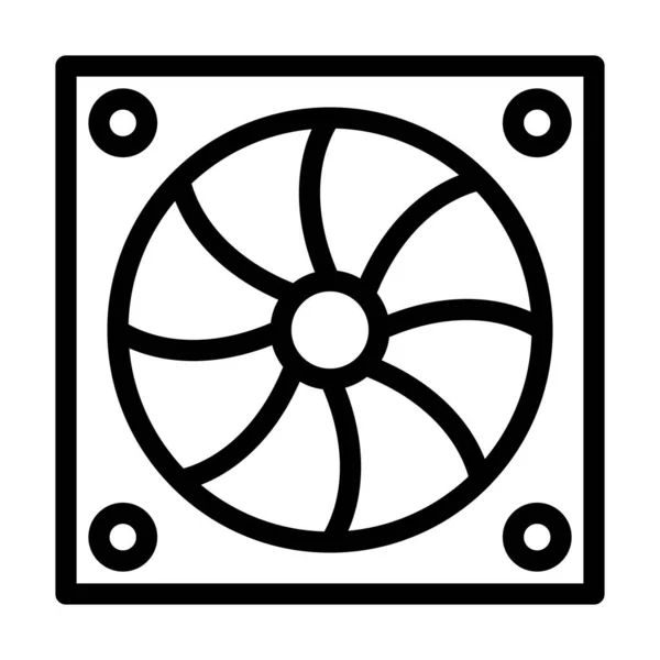 Піктограма Комп Ютерного Вентилятора Векторна Товста Лінія Особистого Комерційного Використання — стоковий вектор