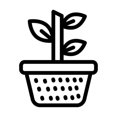 Kişisel ve ticari kullanım için Santral Vektör Kalın Çizgi Simgesi