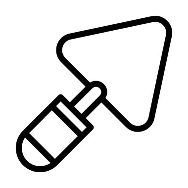 Kişisel ve ticari kullanım için Trowel Vektör Kalın Çizgi Simgesi