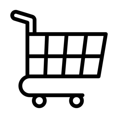 Tramvay Vektörü Kalın Çizgi Kişisel ve Ticari Kullanım Simgesi