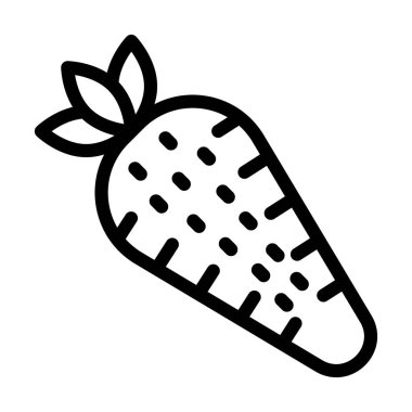 Kişisel ve ticari kullanım için Havuç Vektör Kalın Çizgi Simgesi