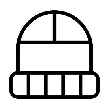 Kişisel ve ticari kullanım için Toque Şapka Vektör Kalın Çizgi Simgesi