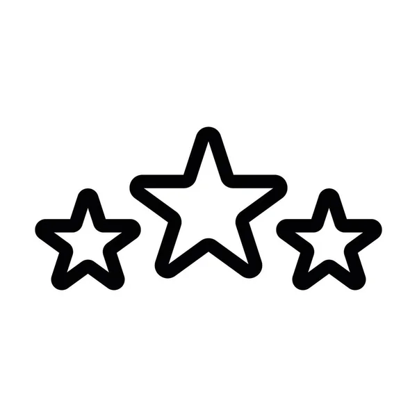 Hvězda Vektor Tlustá Čára Ikona Pro Osobní Komerční Použití — Stockový vektor