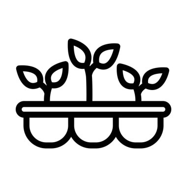 Kişisel ve ticari kullanım için Tepsi Vektörü Kalın Çizgi Simgesi