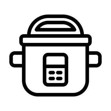 Pirinç Fırını Kalın Çizgi Simgesi Kişisel ve Ticari Kullanım İçin