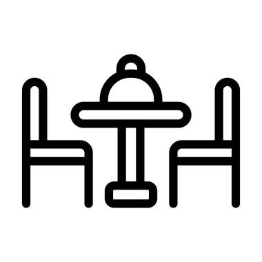 Kişisel ve ticari kullanım için Yemek Vektörü Kalın Çizgi Simgesi