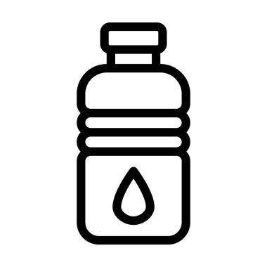 Kişisel ve ticari kullanım için Yağ Şişesi Kalın Çizgi Simgesi