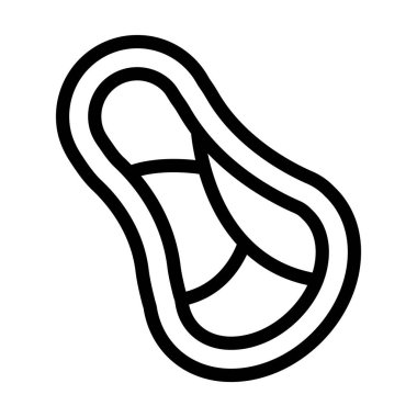 Kişisel ve Ticari Kullanım İçin Et Vektörü Kalın Çizgi Simgesi