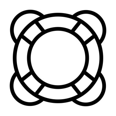 Kişisel ve ticari kullanım için Hayat Kurtarıcı Kalın Çizgi Simgesi