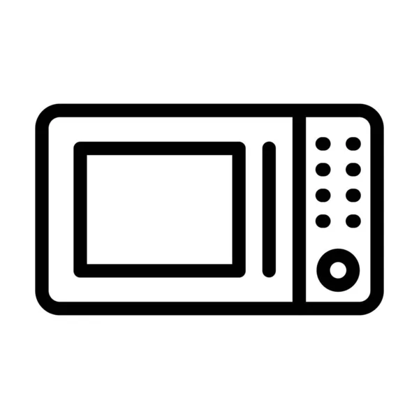 Oven Vector Dikke Lijn Pictogram Voor Persoonlijk Commercieel Gebruik — Stockvector