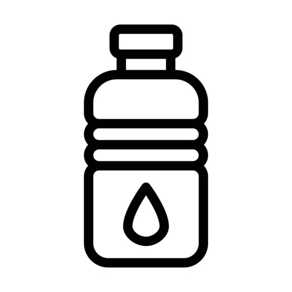 Πετρέλαιο Μπουκάλι Διάνυσμα Παχιά Γραμμή Εικονίδιο Για Προσωπική Και Εμπορική — Διανυσματικό Αρχείο