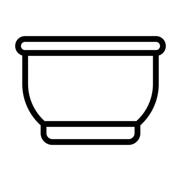 Символ Толстой Линии Чаши Личного Коммерческого Использования — стоковый вектор