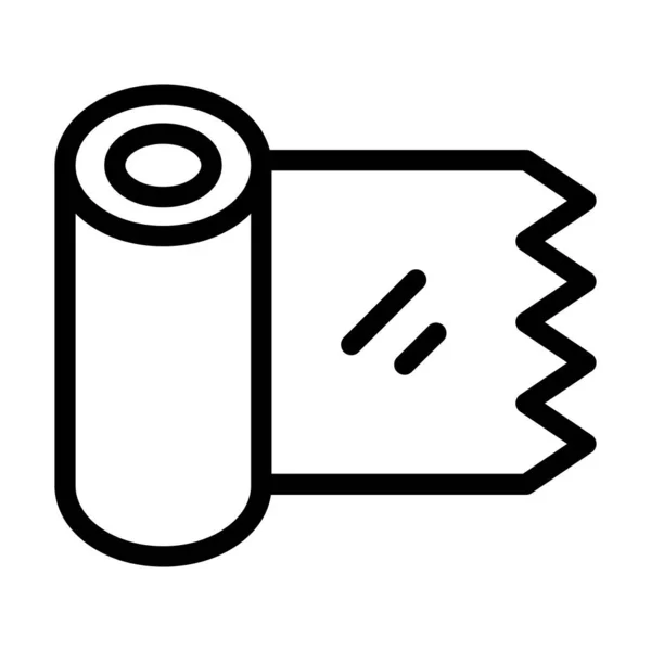 Plastic Wrap Vector Dikke Lijn Pictogram Voor Persoonlijk Commercieel Gebruik — Stockvector