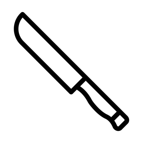 Tlustá Linie Vektoru Nože Ikona Pro Osobní Komerční Použití — Stockový vektor