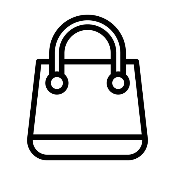 Bag Vector Thick Line Icon Für Den Persönlichen Und Kommerziellen — Stockvektor