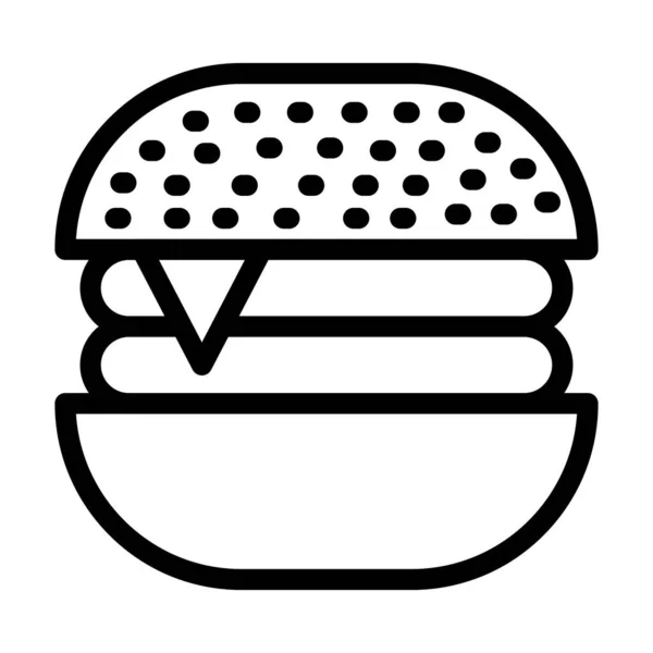 Food Vector Thick Line Icon Für Den Persönlichen Und Kommerziellen — Stockvektor