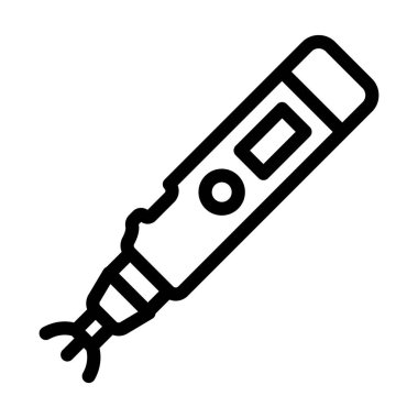 Kişisel ve ticari kullanım için Tonometre Vektör Kalın Çizgi Simgesi