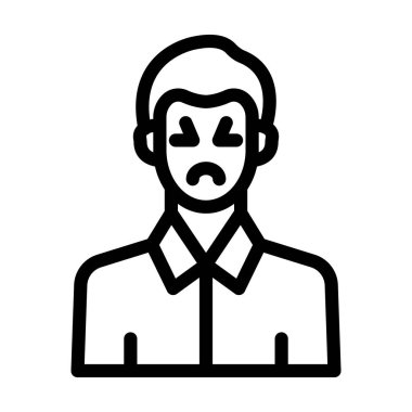 Kişisel ve ticari kullanım için Hastalık Vektörü Kalın Çizgi Simgesi