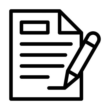 Kişisel ve ticari kullanım için Sözleşmeli Vektör Kalın Çizgi Simgesi