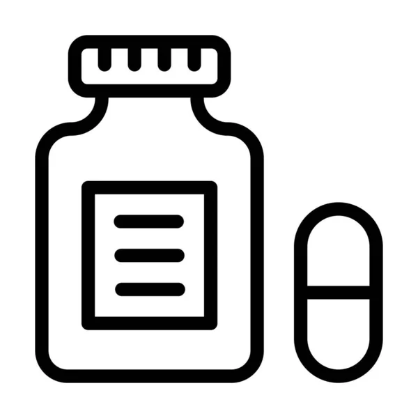 Φάρμακα Διάνυσμα Παχιά Γραμμή Εικονίδιο Για Προσωπική Και Εμπορική Χρήση — Διανυσματικό Αρχείο