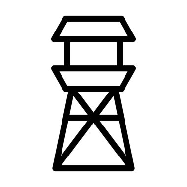 Deniz Feneri Vektör Kalın Hat Kişisel ve Ticari Kullanım Simgesi