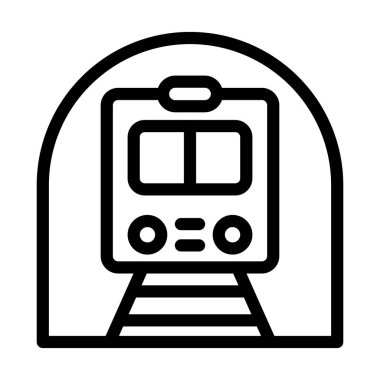 Metro Vector Kalın Hat Kişisel ve Ticari Kullanım Simgesi