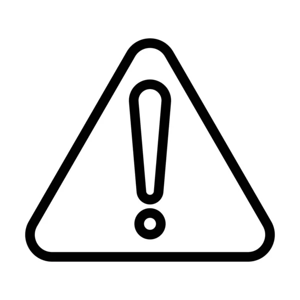 Danger Vector Thick Line Icon Für Den Persönlichen Und Kommerziellen — Stockvektor
