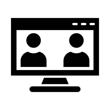 Kişisel ve ticari kullanım için sanal sınıf vektör kabartma simgesi