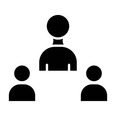 Kişisel ve Ticari Kullanım için Vektör Glyph Simgesi Buluşması