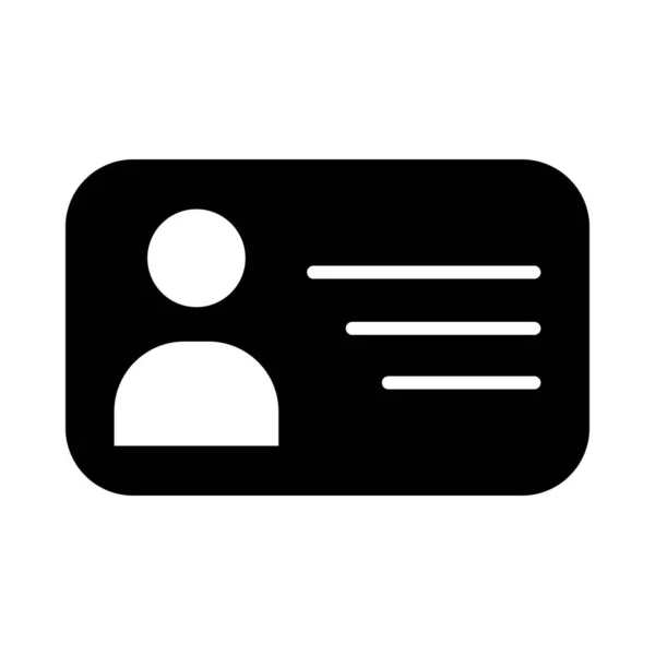 Card Vector Glyph Icon Für Den Persönlichen Und Kommerziellen Gebrauch — Stockvektor