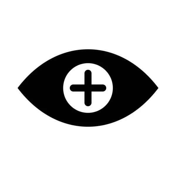 Ikona Wektora Pielęgnacji Oczu Użytku Osobistego Komercyjnego — Wektor stockowy