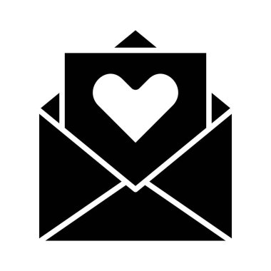 Kişisel ve Ticari Kullanım İçin Aşk Mektubu Vektör Sembolü