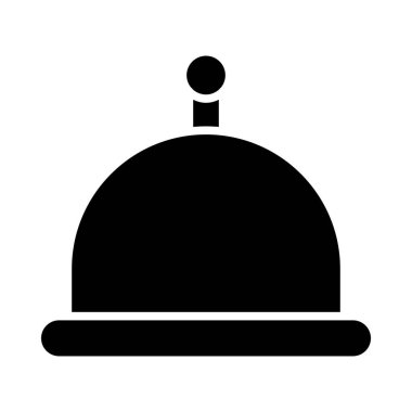 Kişisel ve Ticari Kullanım İçin Tabak Vektörü Glyph Simgesi Sunuluyor